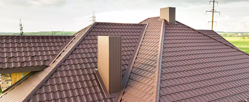 Residential Chimney Flashing Restoration in Glen Cove, NY