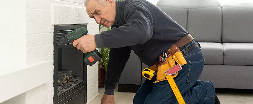 New Indoor Fireplace Installation in Glen Cove, New York