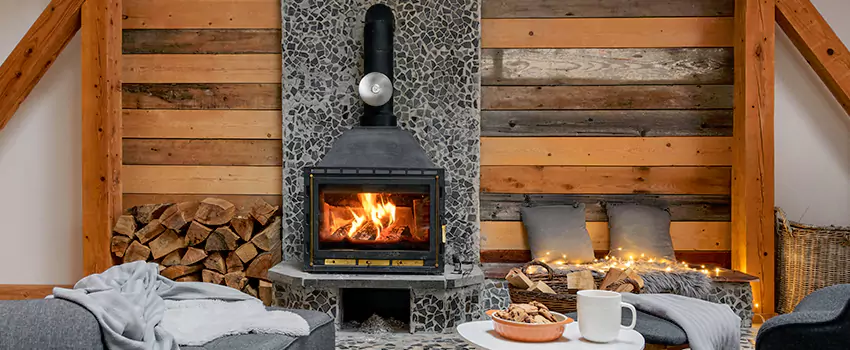 Thelin Hearth Products Direct Vent Gas Stove Fireplace Inspection in Glen Cove, New York